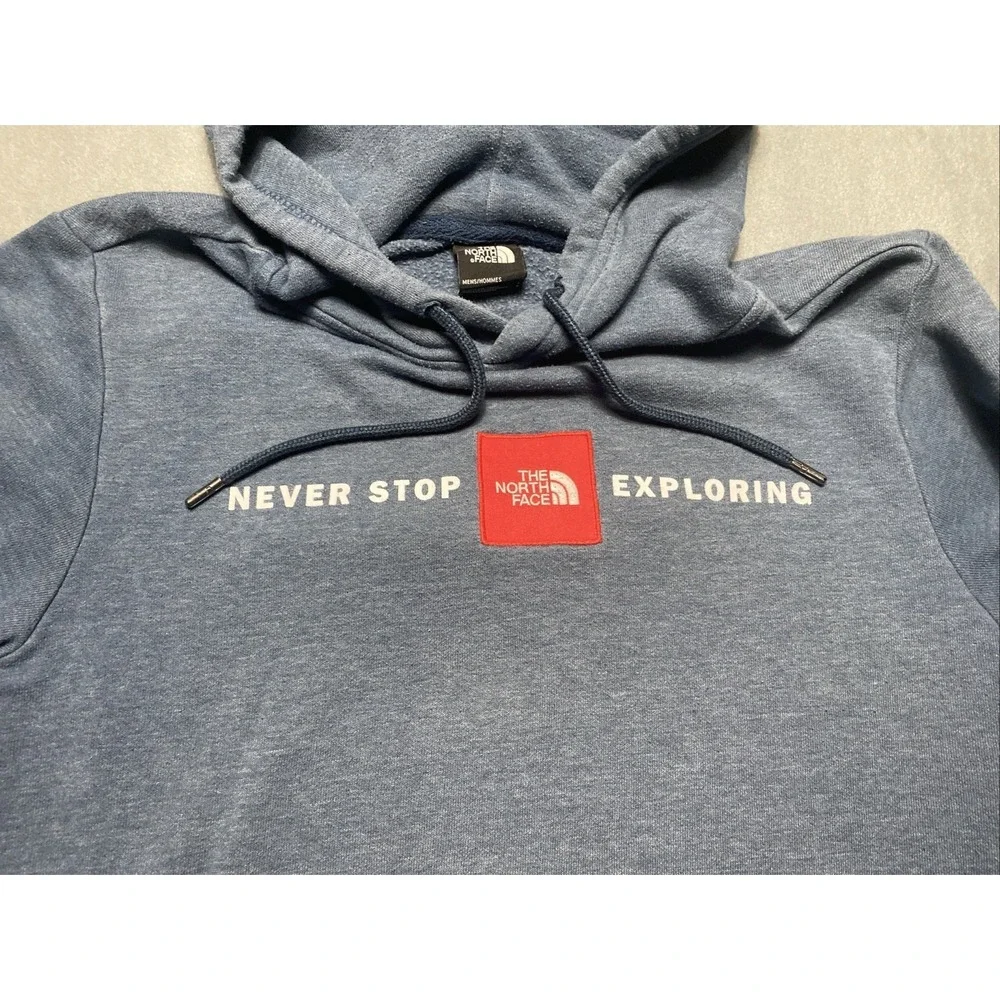 The North Face Never Stop Exploring Red Box Men's Hoodie Blue Size Small
